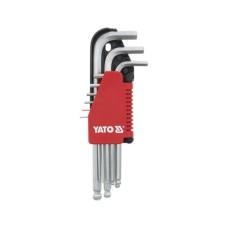 Set 9 chei imbus hexagonale cu bila 2-10 mm YATO